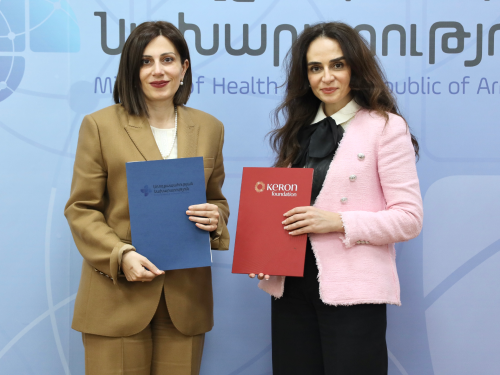 Фонд развития «Керон» и Министерство здравоохранения РА подписали меморандум о сотрудничестве