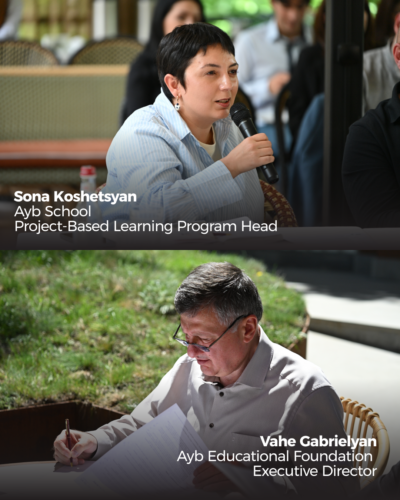 The AybPRO project-based learning program has concluded at Dilijan High School. 13 14