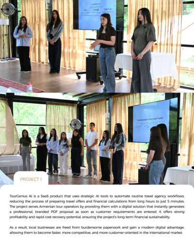 The AybPRO project-based learning program has concluded at Dilijan High School. 1 2