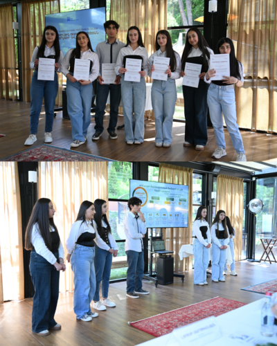The AybPRO project-based learning program has concluded at Dilijan High School. 4 5