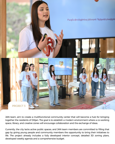 The AybPRO project-based learning program has concluded at Dilijan High School. 6 7