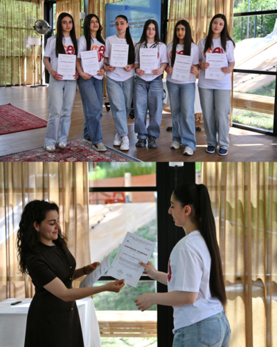 The AybPRO project-based learning program has concluded at Dilijan High School. 7 8